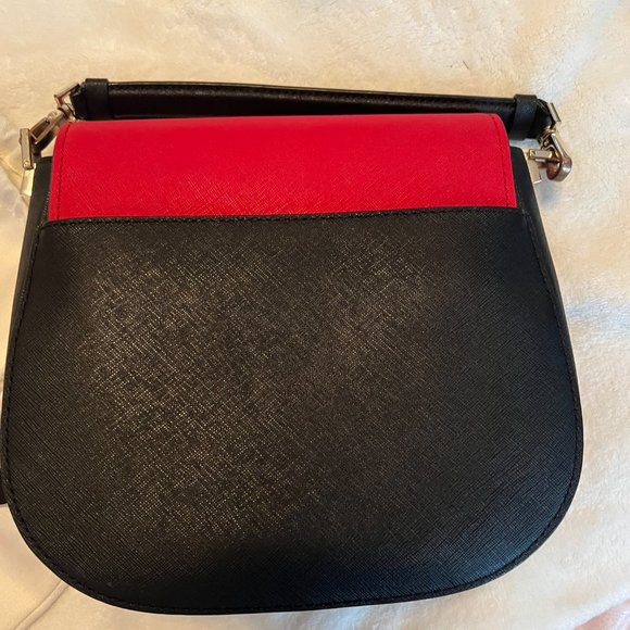 Kate Spade Byrdie Make it Mine black leather crossbody bag purse + 2 bow flaps - Picture 6 of 16